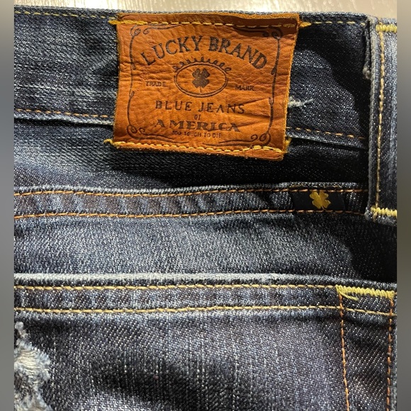 Lucky Brand LIL Maggie Low Rise flare leg Distressed Jeans. $20 OBO Size 16/33 - Picture 11 of 11